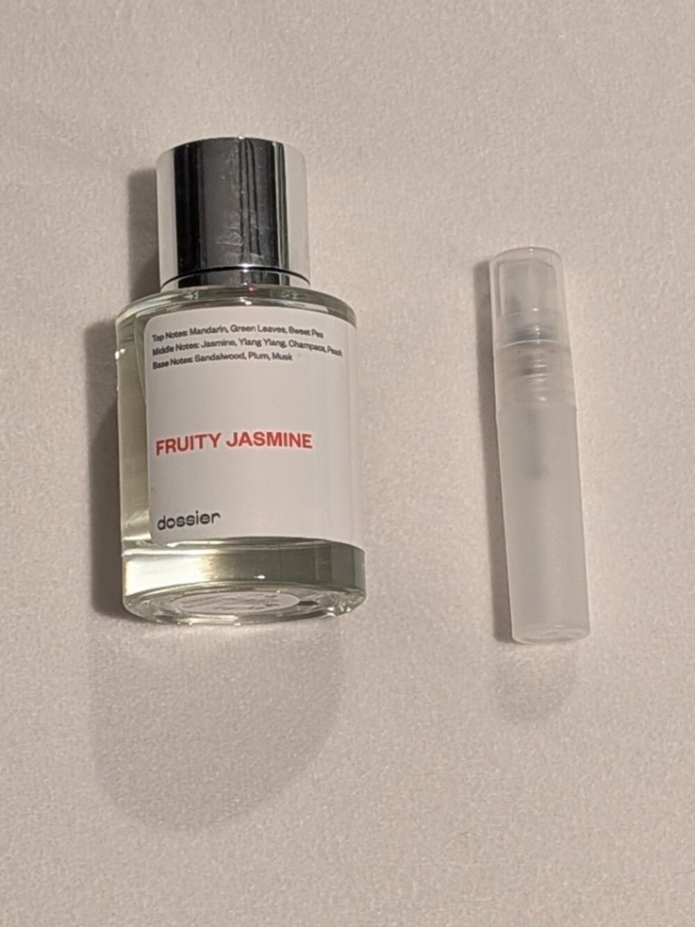 Dossier Fruity Jasmine Perfume - Inspired by Dior J’Adore, 5 mL sample